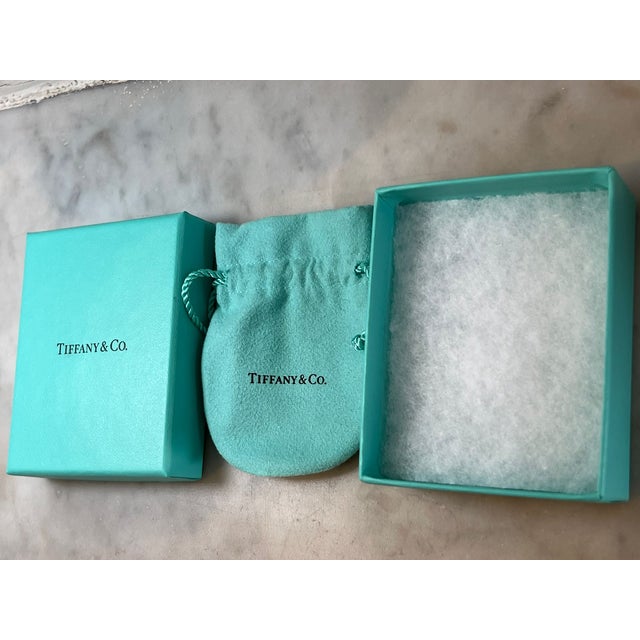 Metal Tiffany & Co. 18ct Rose Gold Elsa Peretti Diamonds by the Yard Bracelet 0.07ct 1.3g For Sale - Image 7 of 7