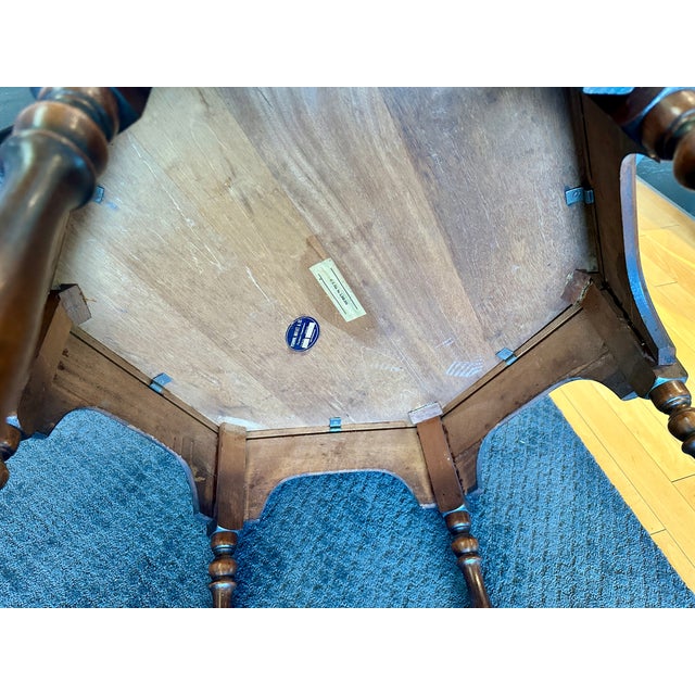 Wood Early 1900’s John Fenton Designed Hexagon Wood Table Sourced From O’Conner & Moffitt & Co. Of San Francisco For Sale - Image 7 of 14