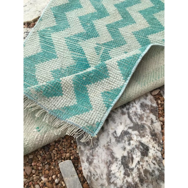 Hand Made Vintage Tribal Turkish Runner- 1′10″ × 7′9″ For Sale - Image 4 of 5