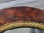 Custom Painted Faux Tortoiseshell Gold Trim Oval Wall Mirrors- A Pair For Sale - Image 10 of 13