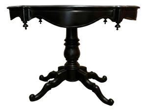 Black Lacquered Guitar Table, 1890s