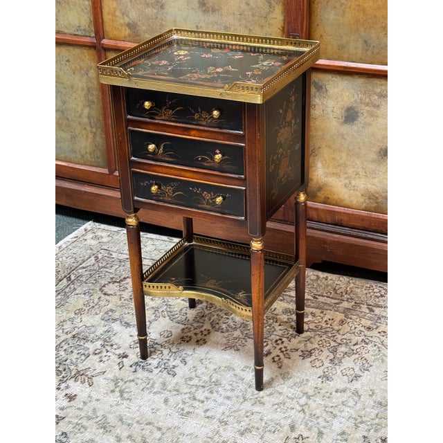 Maitland-Smith Hand Painted Chest of Drawers For Sale - Image 9 of 12