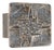 Brutalist Brass Push and Pull Front Door Handle, 1970s For Sale