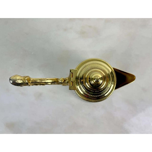 1930s Art Deco Diamond Tip Crystal and Gilt Metal Jug, 1930s For Sale - Image 5 of 14