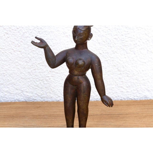 19th Century Antique Indian Bastar Mother Goddess Sculpture For Sale - Image 5 of 10