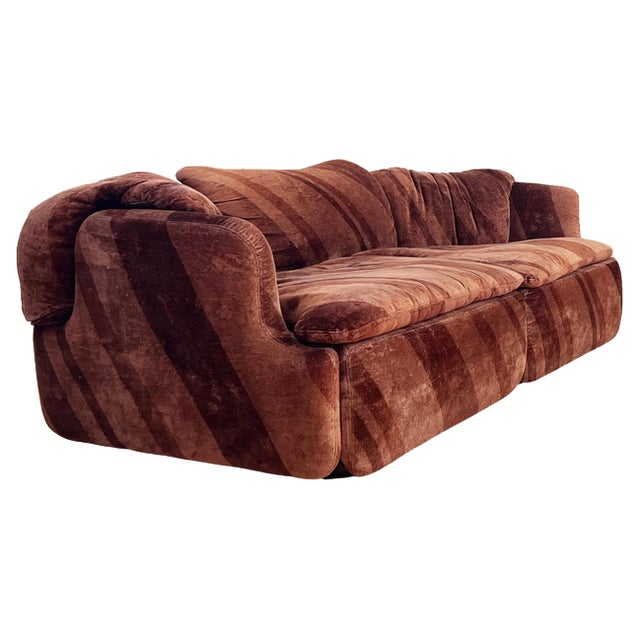 Vintage Italian Two-Seater Sofa by Alberto Rosselli for Saporiti, 1970s For Sale