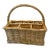 Vintage Wicker Cutlery Basket For Sale