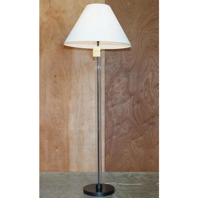 Antique Art Nouveau Brass Height Adjustable Standing Floor Lamp with Sculptured Frame For Sale - Image 13 of 18