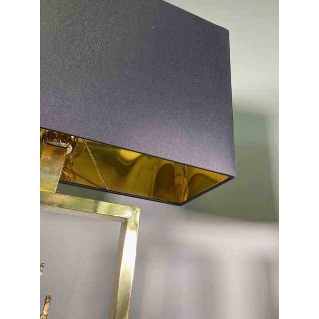 Monumental Lamps in Brass and Carrara Marble, Italy, 1980s, Set of 2 For Sale - Image 6 of 12