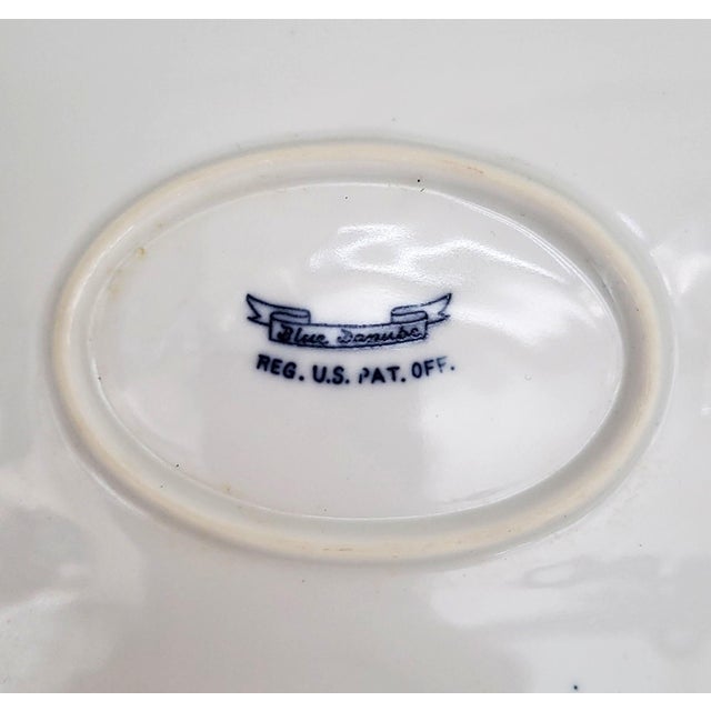 White Large Vintage Mid-Century Blue & White Meissen Style Blue Danube Serving Platter For Sale - Image 8 of 10