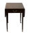 BERNHARDT FURNITURE Centennial Collection Banded Flame Mahogany Traditional Style 42" Drop Leaf Accent End Table 27" High...