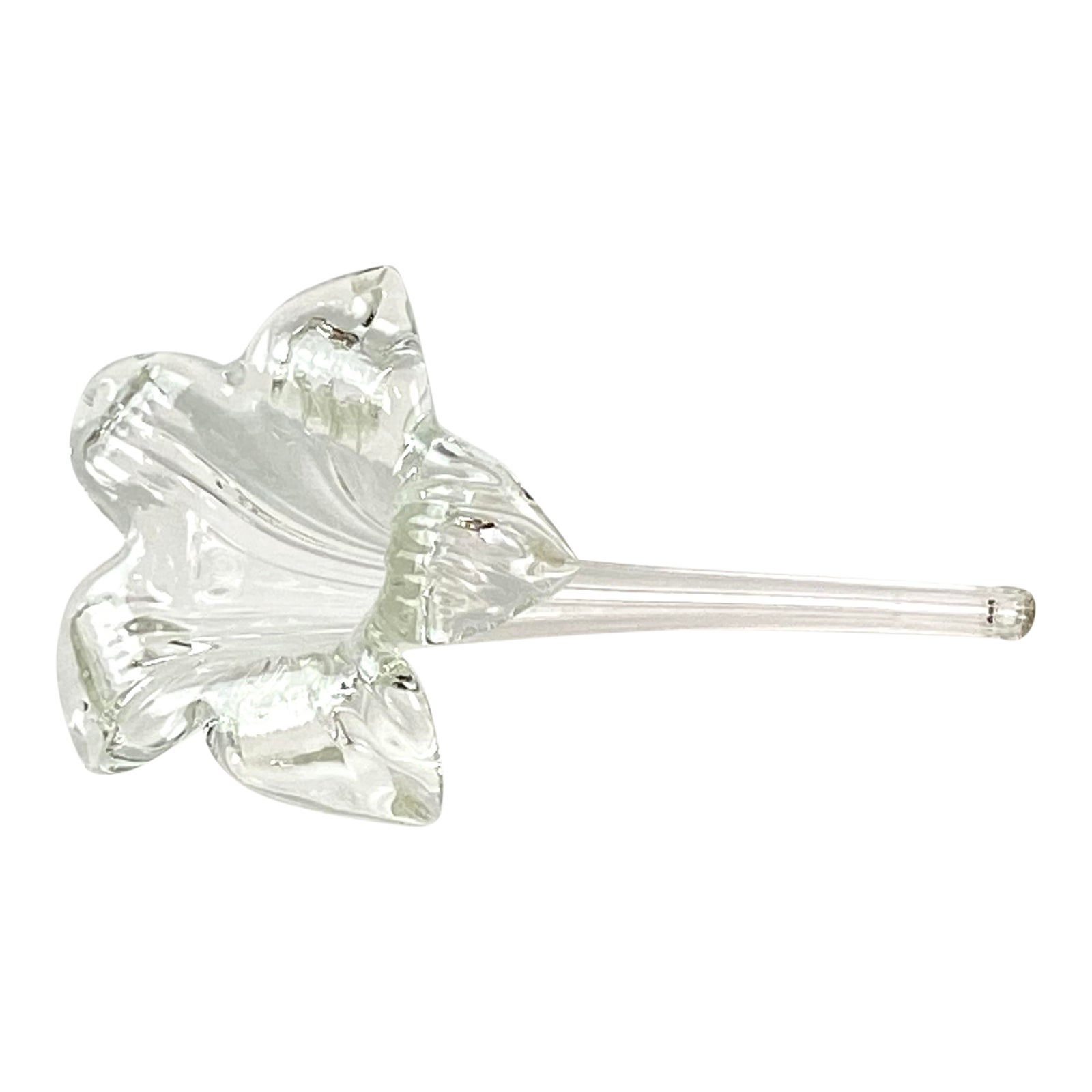Murano Crystal Glass Flower Chairish