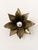 Pair of patinated brass wall sconces with a floral motif, produced in France in the 1960s. Original and elegant design....