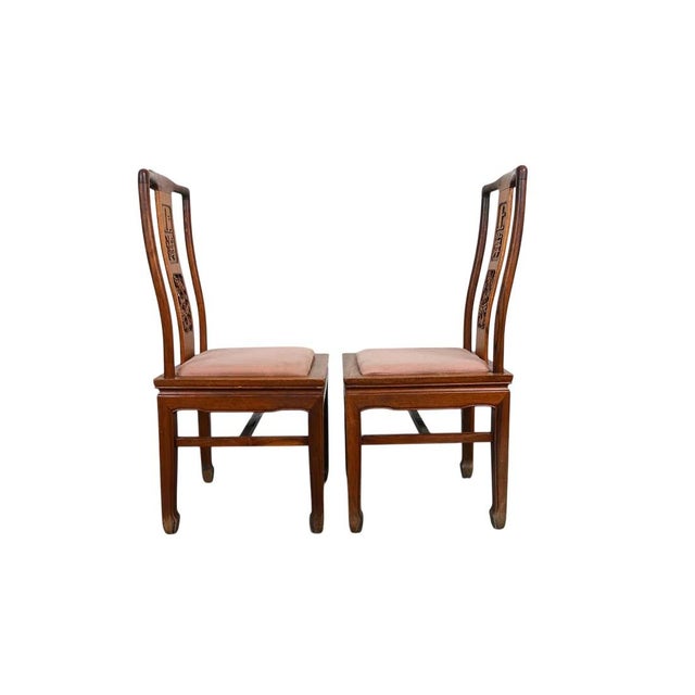 Vintage Chinese Carved Rosewood Dining Chairs 14 Available For Sale - Image 17 of 17