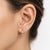 Gold Vintage 14k Gold Hoops, Pair For Sale - Image 8 of 8
