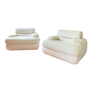 1970s Oversized Club Chairs For Sale