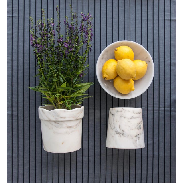 Round Pink Marble Cheese Plate For Sale - Image 10 of 12