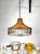 Wood Mid Century Rattan Wicker Pendant Light For Sale - Image 7 of 8