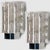 Ice Glass and Chrome Wall Sconces from Doria, 1970s, Set of 2 For Sale - Image 12 of 12