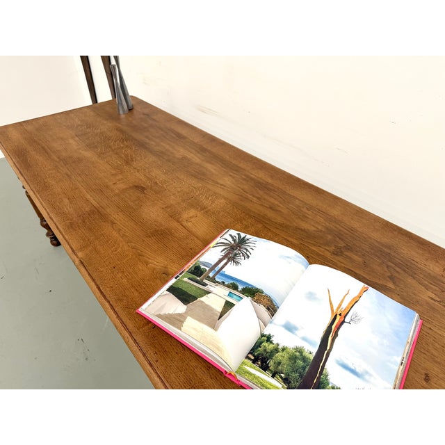 Brown Antique Farmhouse Table in Oak, 1900s For Sale - Image 8 of 18