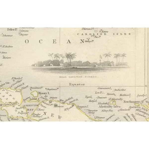 Mid 19th Century Antique Map of the Malay Archipelago, 1851 For Sale - Image 5 of 7