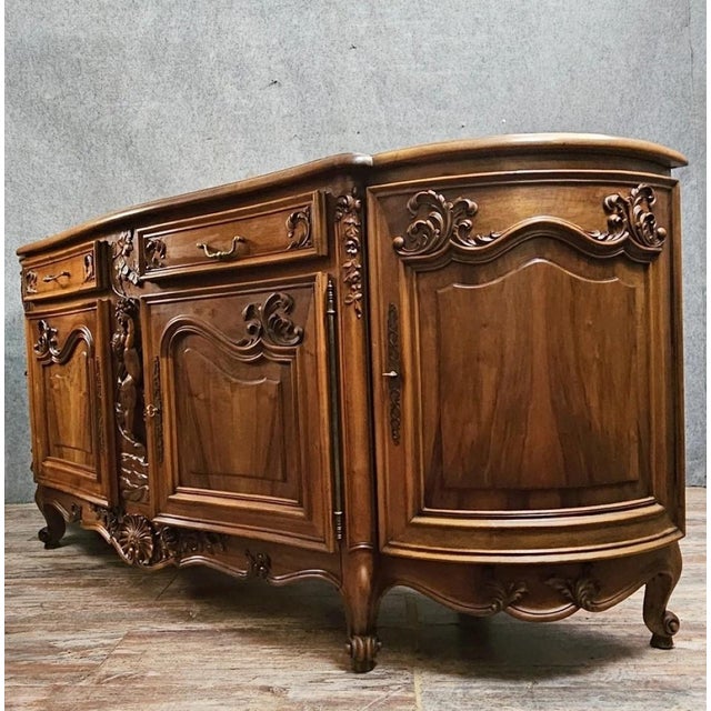 Louis XV Style Richly Carved Buffet For Sale - Image 9 of 13