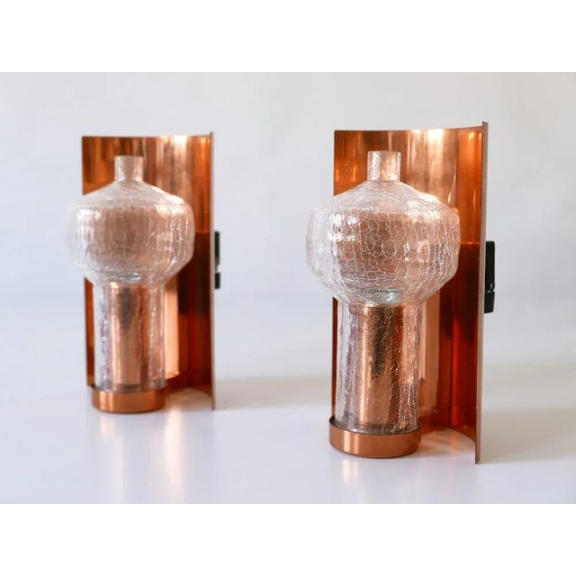 Mid-Century Modern Copper & Glass Sconces by Kaiser Leuchten, 1960s, Set of 2 For Sale - Image 14 of 18