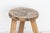 Chinese Vintage Burnt Wood Milking Stool For Sale - Image 3 of 7