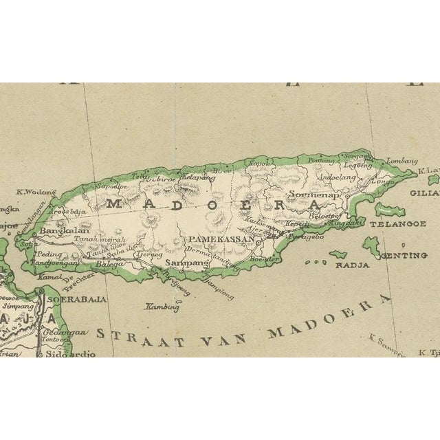 Map of Java, Madura and Bali, 1884 For Sale - Image 9 of 12