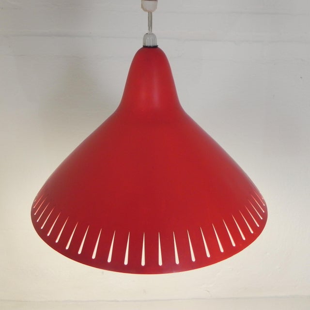 Mid-Century Modern Pendant Lamp by H. Busquet for Hala, 1950s For Sale - Image 3 of 14