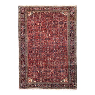 Antique Ferahan Rug in Wool, 1890s For Sale