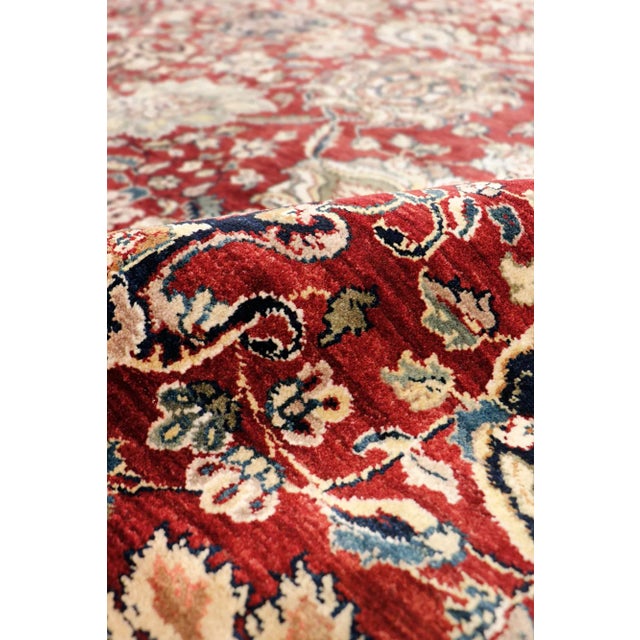 Pasargad Home Agra Wool Area Rug-12' 1" X 15' 1", Red For Sale - Image 4 of 8