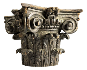 Hand-Carved Column, 18th Century
