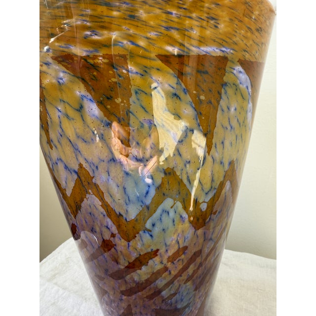 1980s 1980s Italian Art Glass Vase For Sale - Image 5 of 5