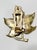 Metal Vintage Solid Brass Leaf Door Knocker, Botanical Entry Hardware, Hollywood Regency Decor For Sale - Image 7 of 10