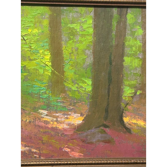 Study for "Deep Woods," oil on artist board by Henry J. Albright (1887 - 1951), Albany and Troy Impressionist artist, in...
