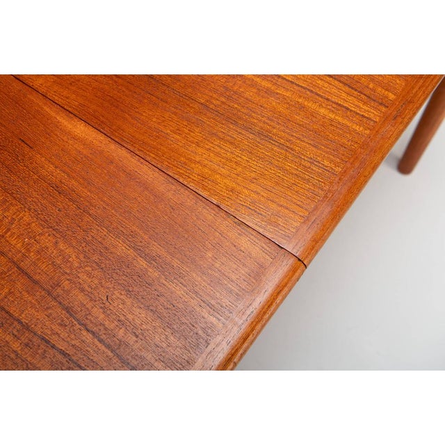 Brown Extendable Dining Table by H.W. Klein for Bramin, 1960s For Sale - Image 8 of 15