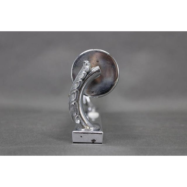 Metal Czechoslovak Art Deco Bauhaus Tubular Chrome Wall Light with Milk Glass Shade, 1930s For Sale - Image 7 of 13