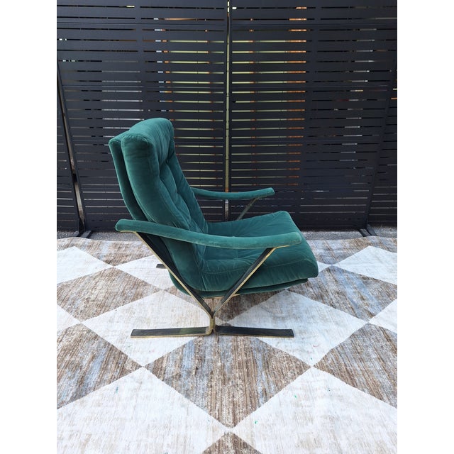 Mid-Century Modern 1970s In the Style of Milo Baughman MCM Lounge Chair For Sale - Image 3 of 9