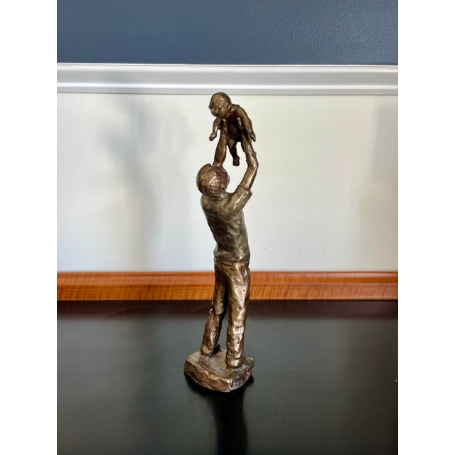 Mark Hopkins Bronze Sculpture Father and Son For Sale In New York - Image 6 of 9