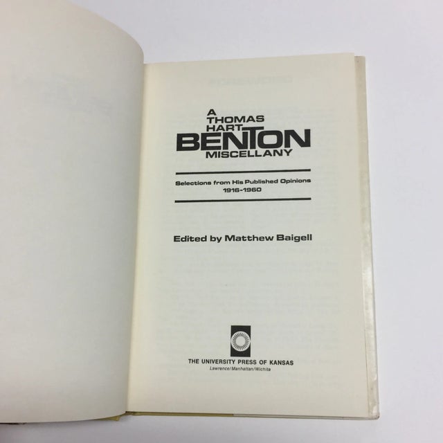 1968 and 1971 Vintage Thomas Hart Benton Books - Set of 2 For Sale - Image 10 of 13