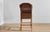 2020s Handwoven Malawi Cane Bar Stool in Classic Weave With White Linen Cushion For Sale - Image 5 of 7