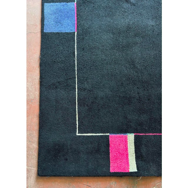 Vintage Square Kinast Rug, 1980s For Sale - Image 4 of 7