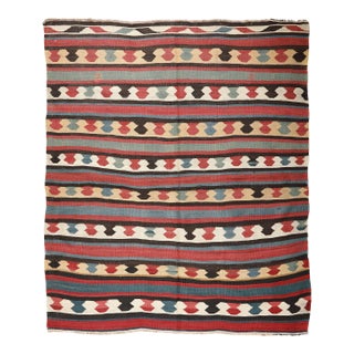 Antique Shirvan Kazak Kilim – Caucasian Flatweave Late 19th Century 5' X 6' 1'' For Sale