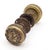 Early 20th Century 1890s Reading Rococo Asymmetrical Bronze Door Knob Set For Sale - Image 5 of 7