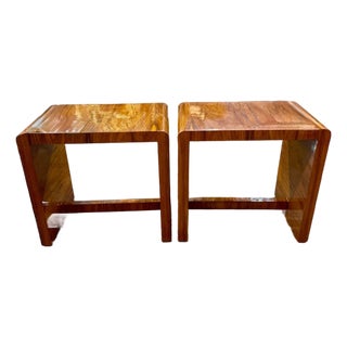Pair of Italian Art Deco Side Tables For Sale
