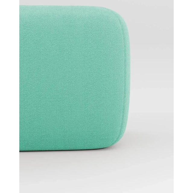 Postmodern Jacob Armchair in Fabric Boucle Teal by Collector Studio For Sale - Image 3 of 5