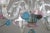 Pink "Amsterdam" Large Size Vintage Pink and Blue Tulip Murano Glas Chandelier, 1970s For Sale - Image 8 of 14