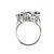 18k Gold 1.96 Carat Certified Sapphire & Natural Diamond Ring, Size 8 For Sale In New York - Image 6 of 10