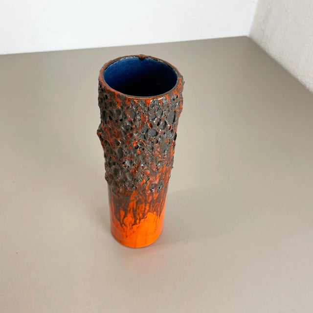 German Glaze Ceramic Studio Pottery Vase from Otto Keramik, 1970s For Sale - Image 4 of 18
